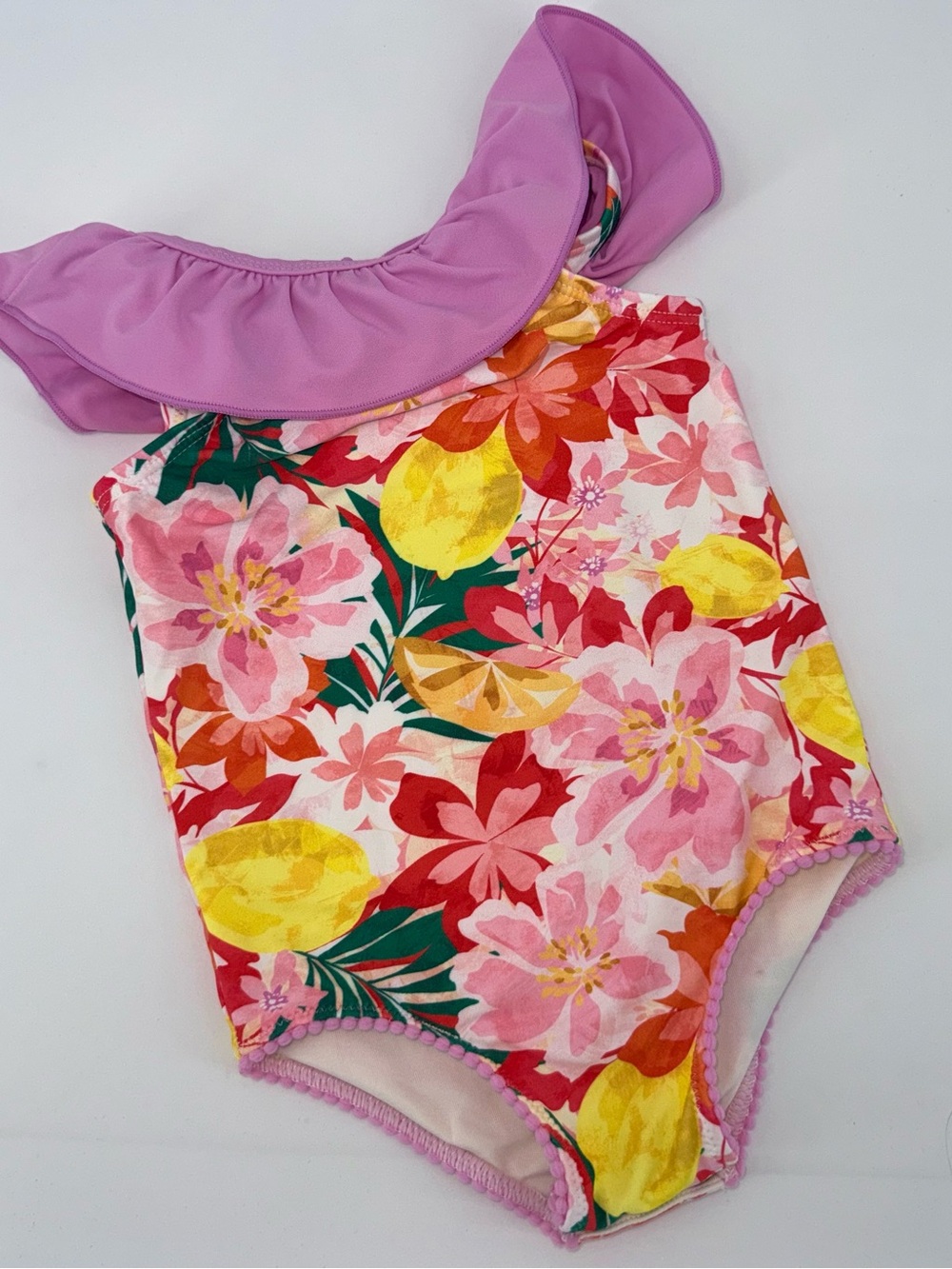 Matilda Jane’s Baby Girls Lemon Floral Ruffled Swimsuit